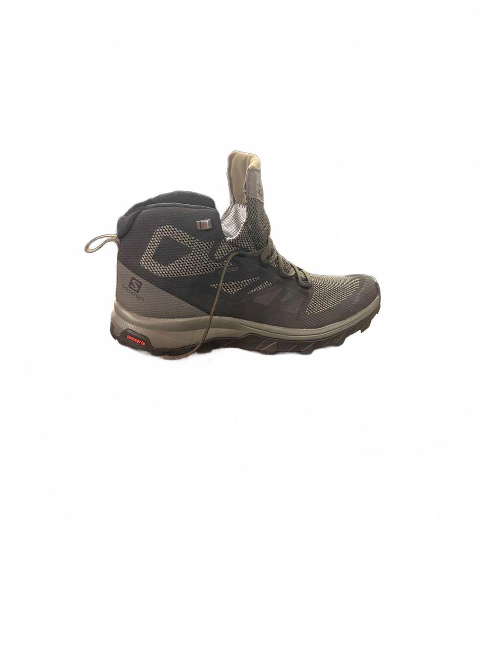 NEW SALOMON men's outline mid gtx boot in black/beluga